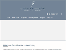 Tablet Screenshot of lighthousedentalpractice.co.uk